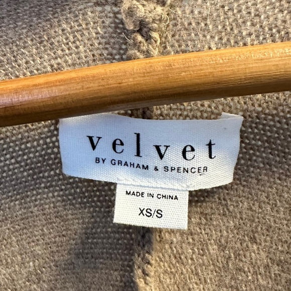 Velvet Graham & Spencer | Harper Open Front Poncho Cape Cardigan Size XS/S - Picture 9 of 10